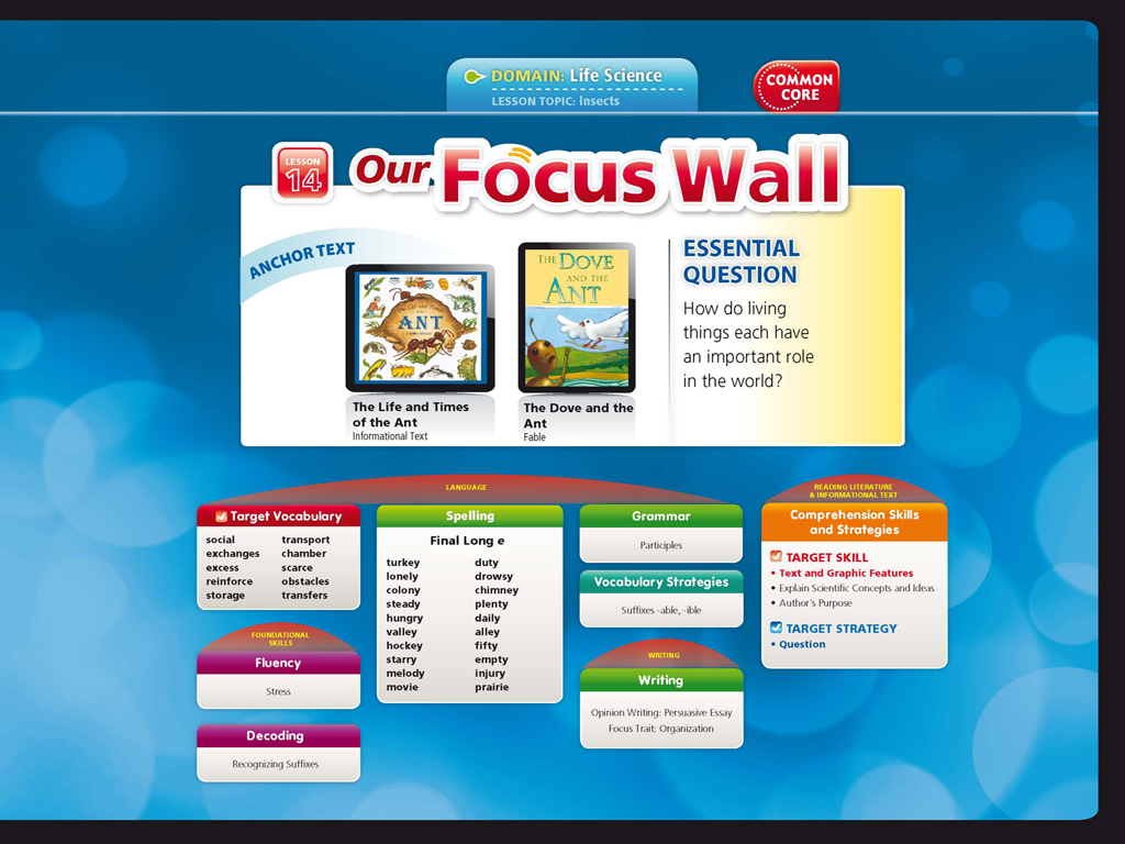 Focus Walls - 4th Grade Journeys